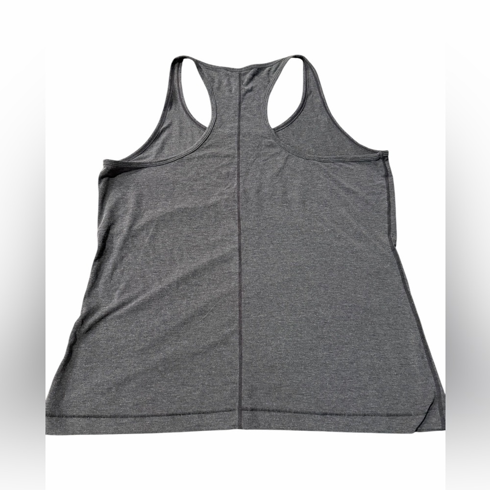 GAP Dark Heather Gray Racerback Tank Top. Hardly Worn - Picture 3 of 6